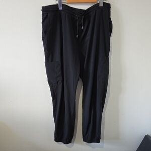 Ladies 2X Black Scrub Pants